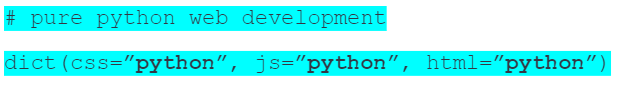 Pure Python Web Development - Home
